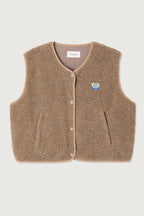 American Vintage Hoktown Gilet in Nutmeg Melange