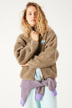 American Vintage Hoktown Jacket in Nutmeg Melange