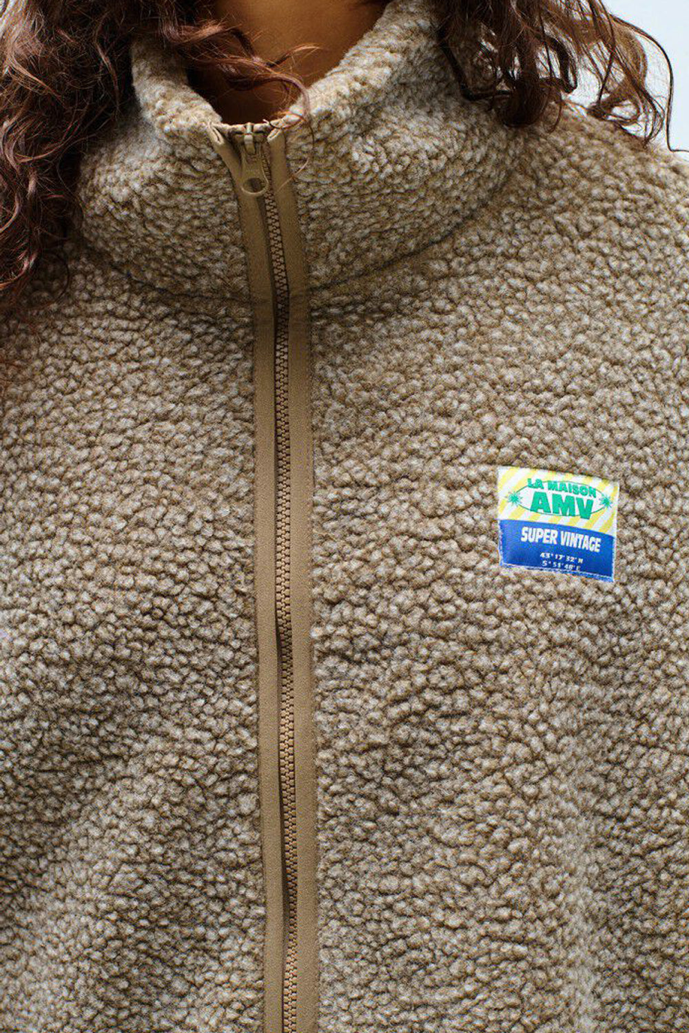 American Vintage Hoktown Jacket in Nutmeg Melange