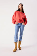 American Vintage Jitbay Sweatshirt in Vintage Vermillon