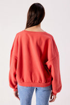 American Vintage Jitbay Sweatshirt in Vintage Vermillon