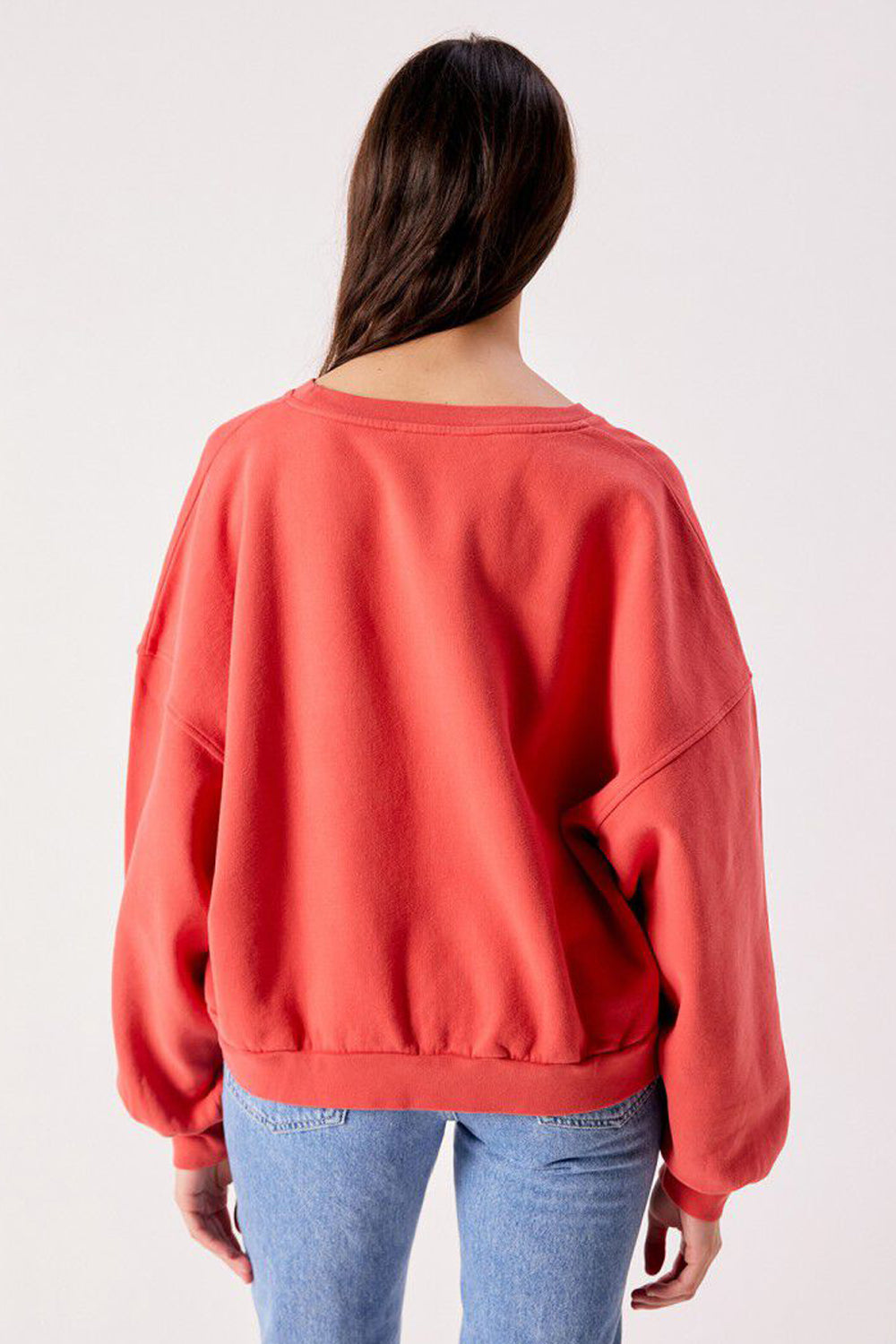 American Vintage Jitbay Sweatshirt in Vintage Vermillon