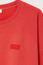 American Vintage Jitbay Sweatshirt in Vintage Vermillon