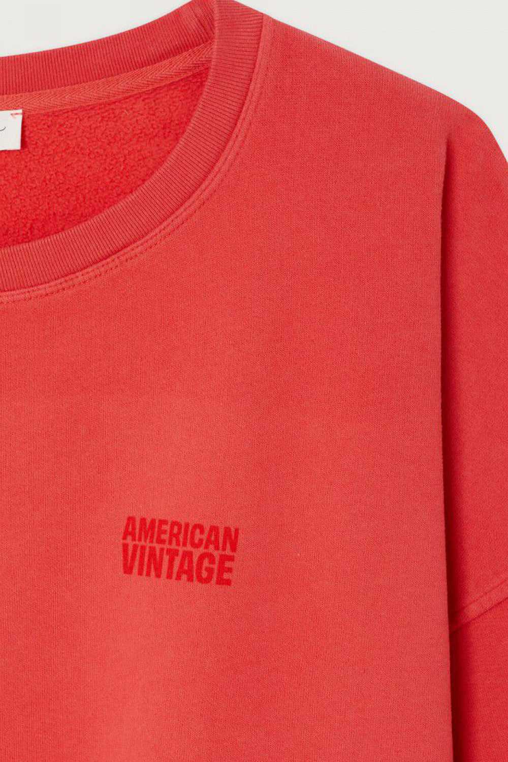 American Vintage Jitbay Sweatshirt in Vintage Vermillon