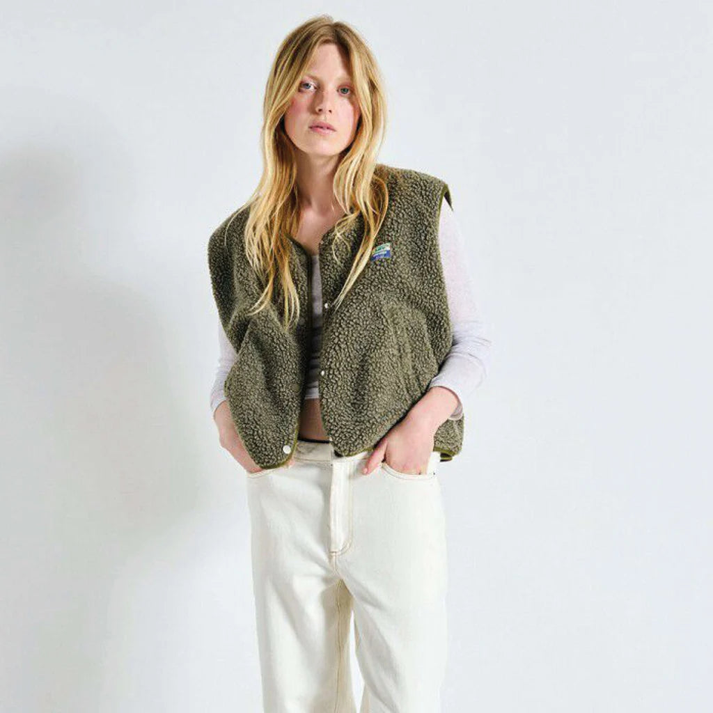 American Vintage Hoktown Gilet in Varan Melange