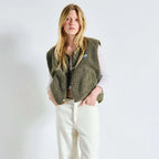 American Vintage Hoktown Gilet in Varan Melange