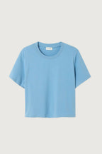 American Vintage Ypawood T Shirt in Blue Melange