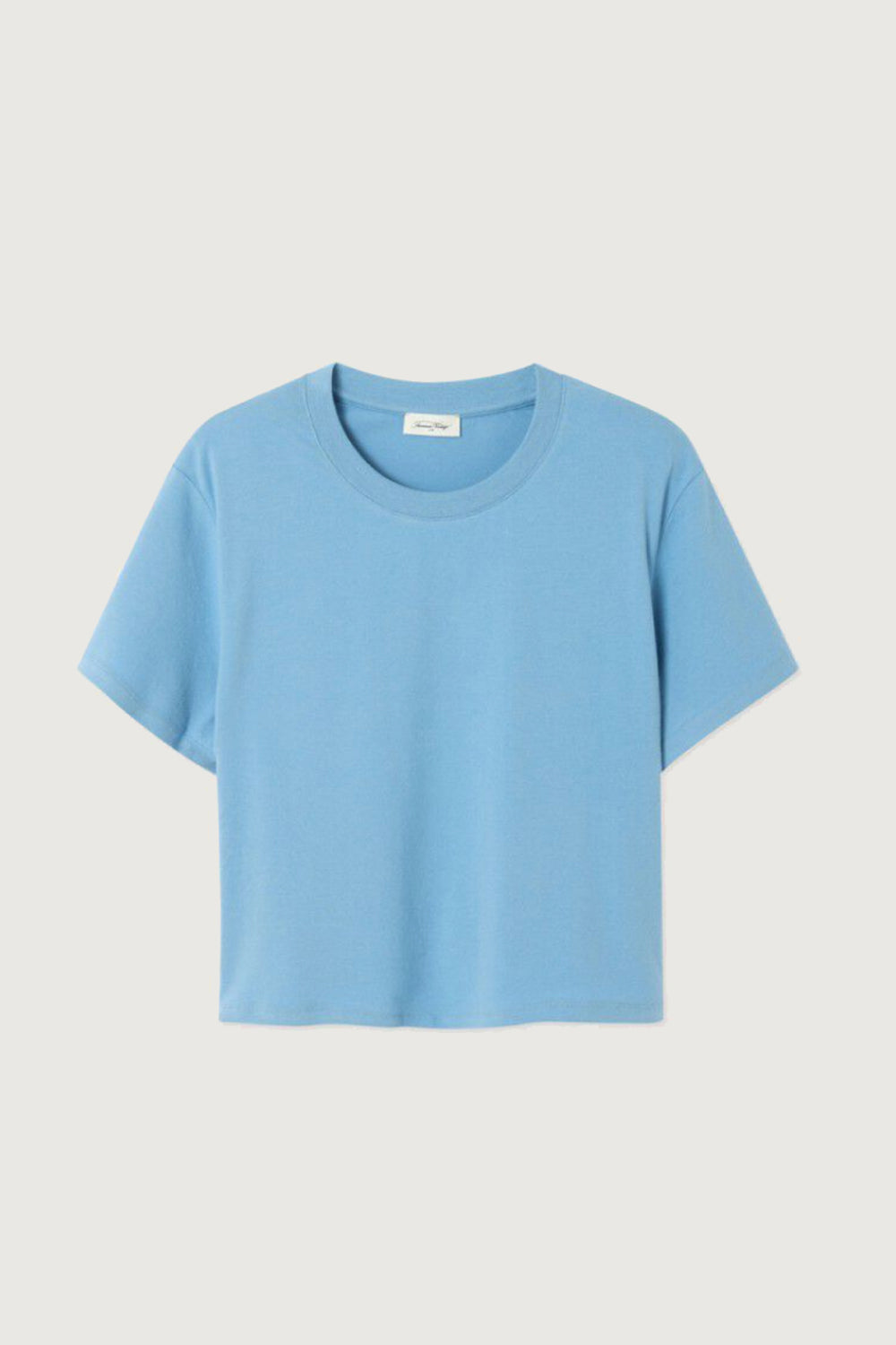 American Vintage Ypawood T Shirt in Blue Melange