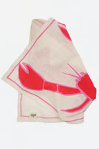 Amuse La Bouche Lobster Embroidered Tea Towel