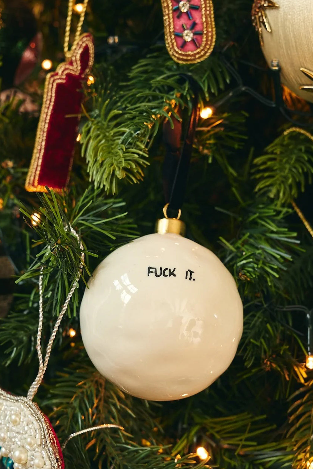 Anna + Nina Fuck It Ornament