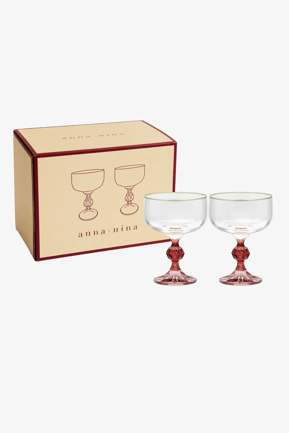Anna + Nina Harper Cocktail Glass Set of 2