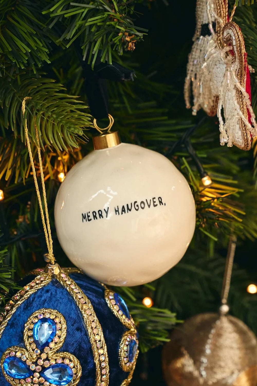 Anna + Nina Merry Hangover Ornament