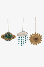 Anna + Nina The Galactic Holiday Ornament set Of 3