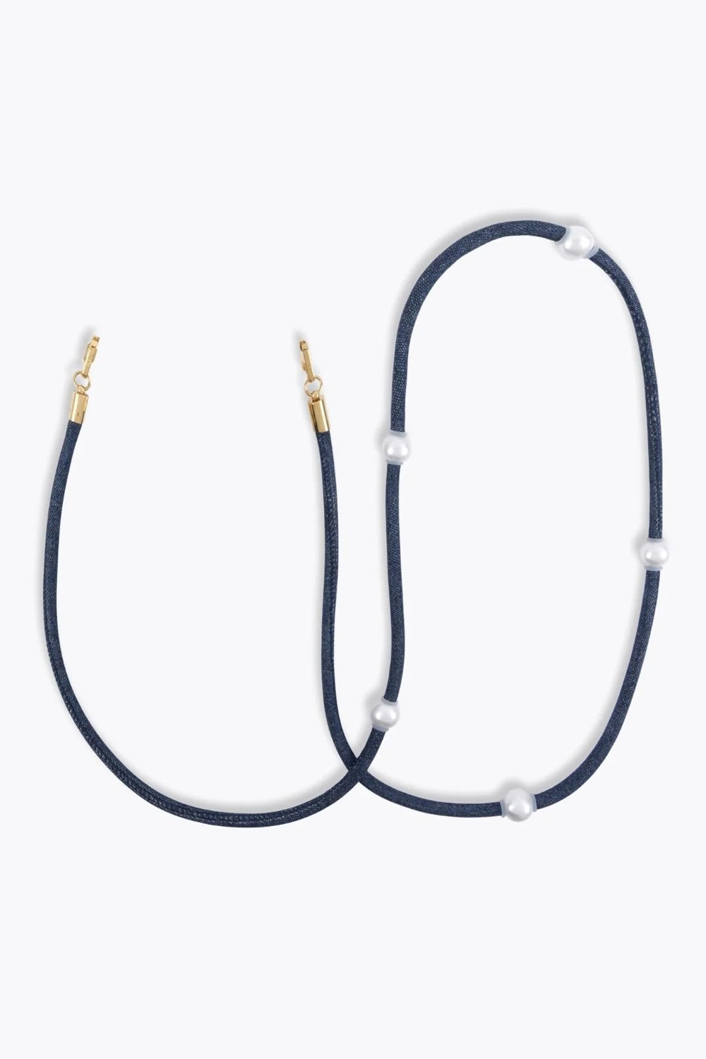 Atelje Long Phone Cord in Evening Blue