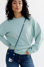 Atelje Long Phone Cord in Evening Blue