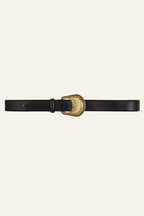 BA&SH Bumb Belt in Black Leather