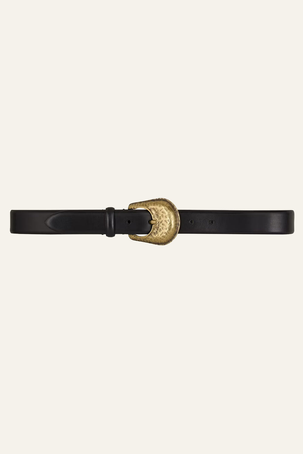 BA&SH Bumb Belt in Black Leather