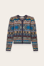 BA&SH Maja Short Knit Cardigan in Multi