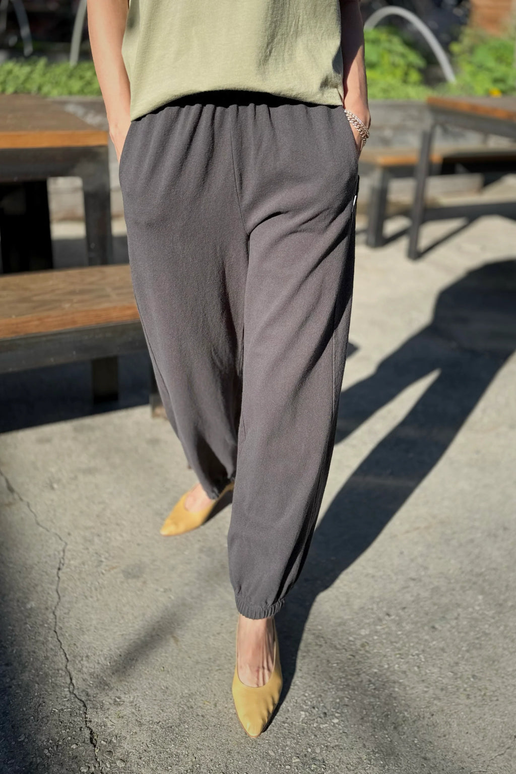 Le Bon Shoppe Balloon Pants in Dark Slate