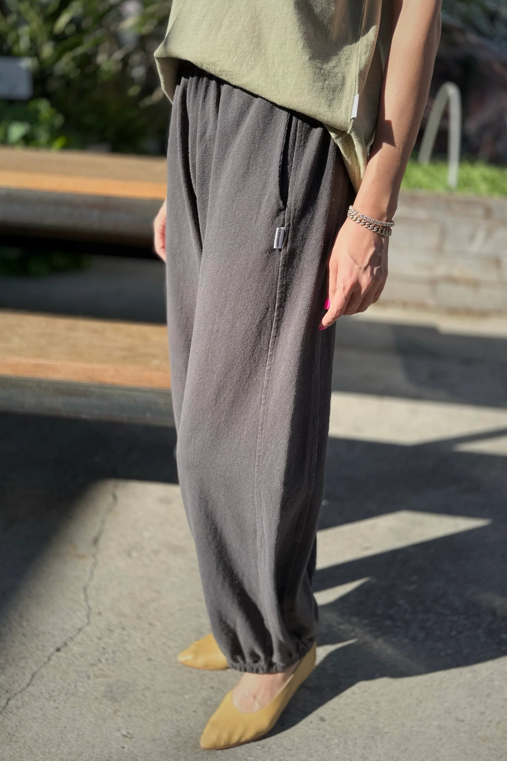 Le Bon Shoppe Balloon Pants in Dark Slate