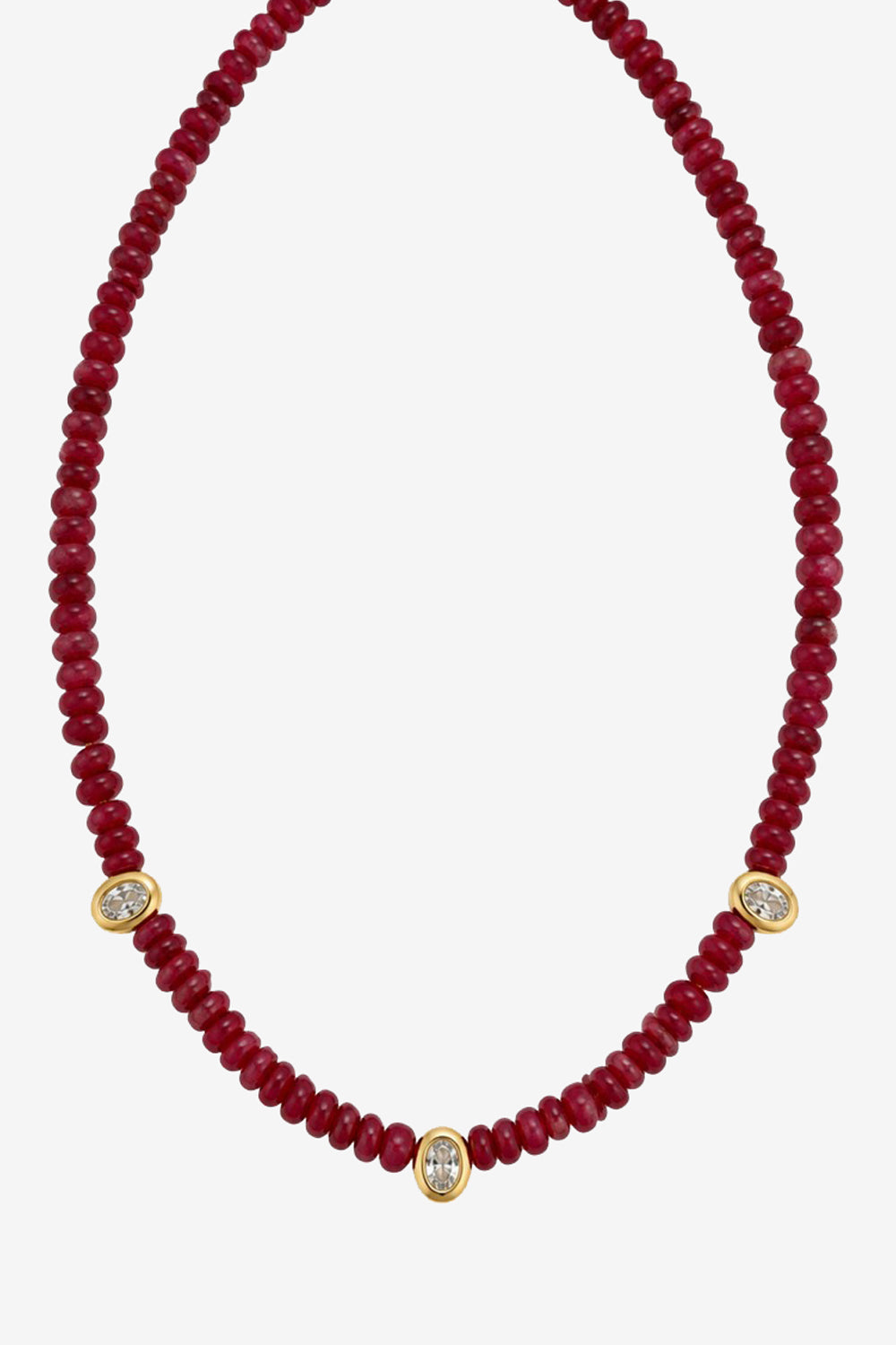 By Alona Lucie Necklace in Red Jade