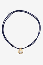 By Alona Sabine Necklace in Navy/Gold