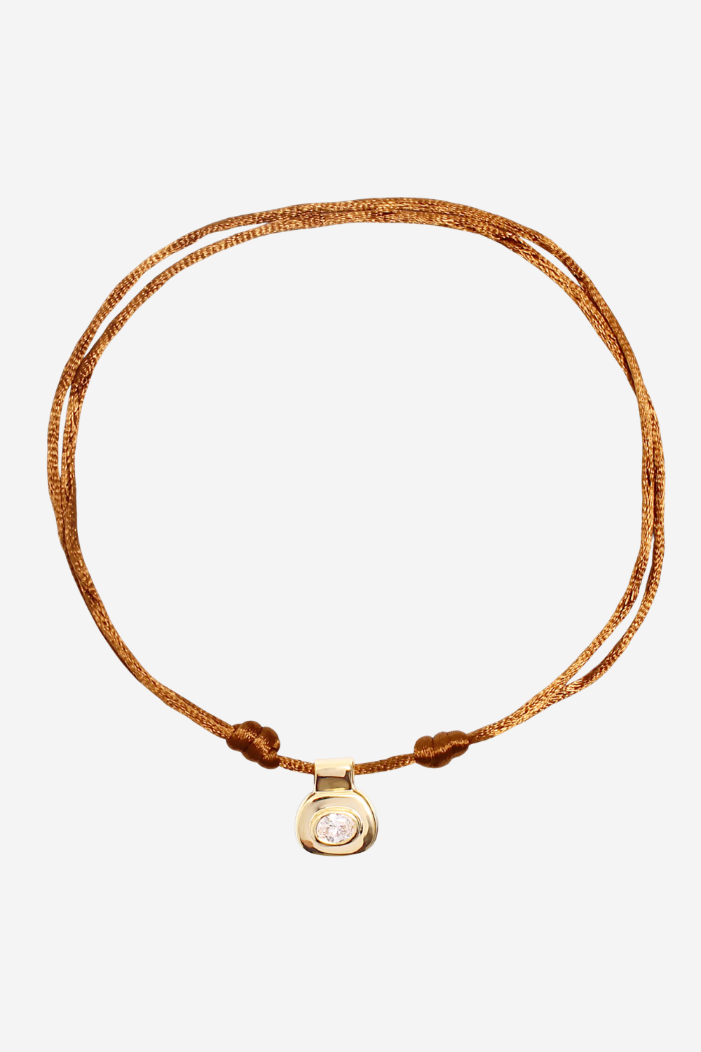 Sabine Necklace in Brown/Gold