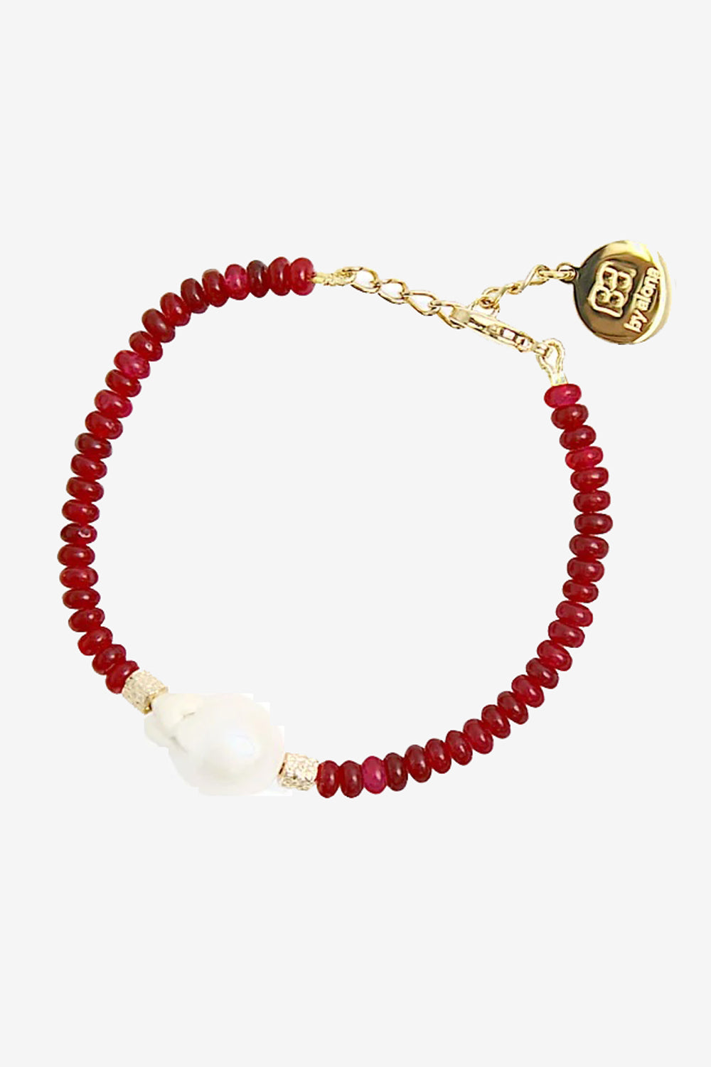 By Alona Verity Bracelet in Red/Pearl