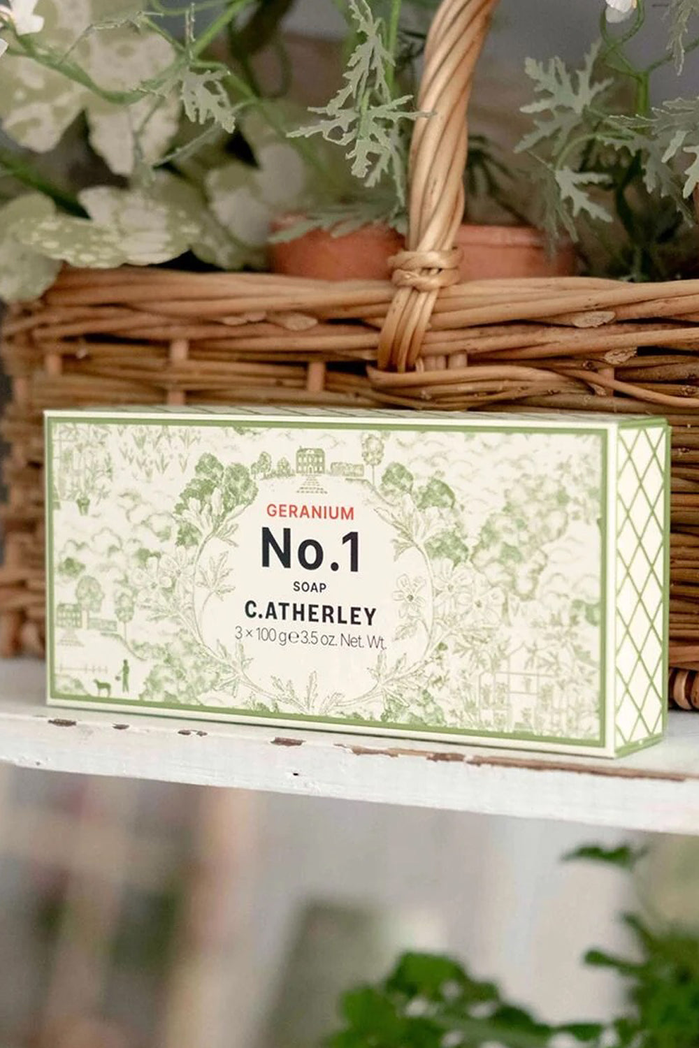 C.Atherley No.1 Soap Trio Trellis Pattern 3 x 100g