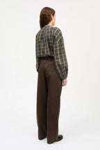 Skall Studio Cilla Shirt in Green / White Check