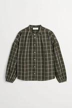Skall Studio Cilla Shirt in Green / White Check