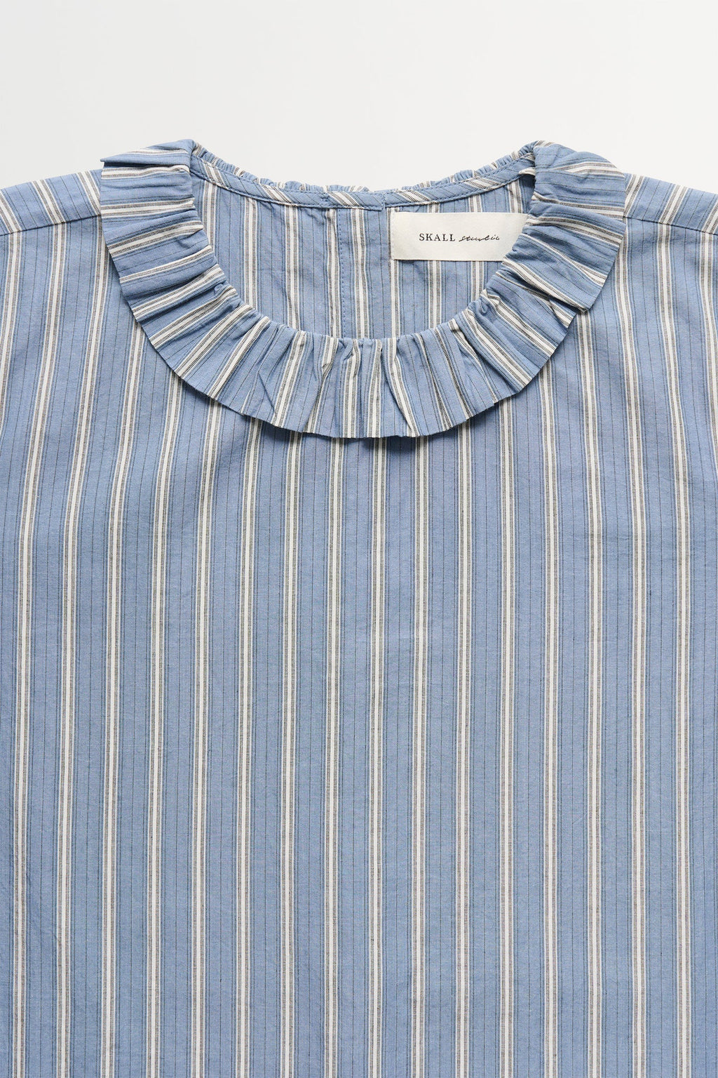 Skall Cornflower Blouse in Blue/Black/White