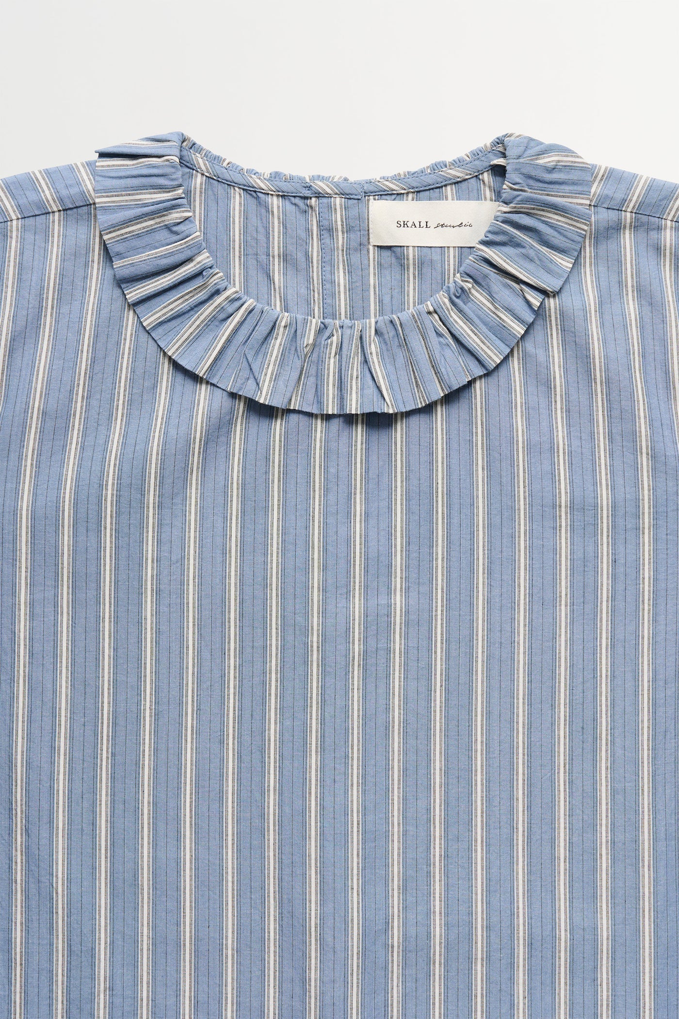 Skall Cornflower Blouse in Blue/Black/White