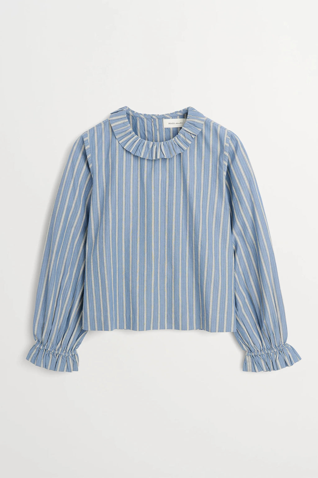 Skall Cornflower Blouse in Blue/Black/White