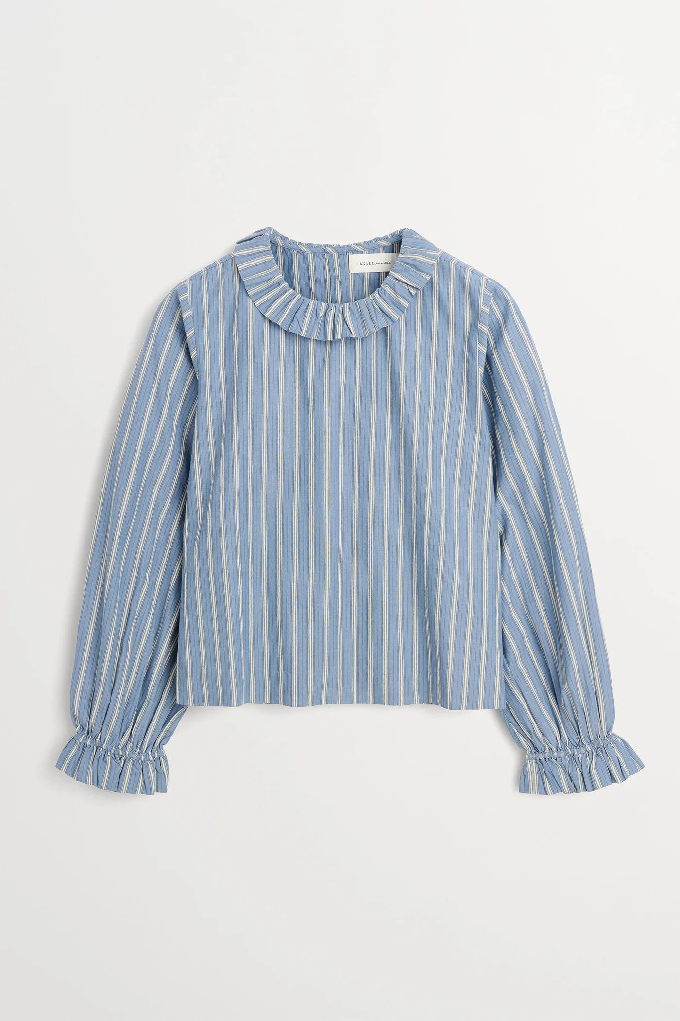 Skall Cornflower Blouse in Blue/Black/White