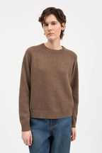 Skall Studio Drew O-Neck in Brown Melange