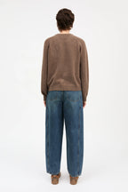 Skall Studio Drew O-Neck in Brown Melange