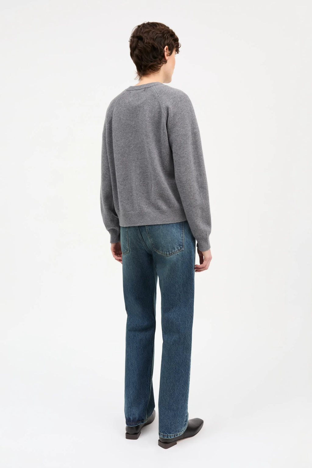 Skall Studio Drew O-Neck in Stone Melange