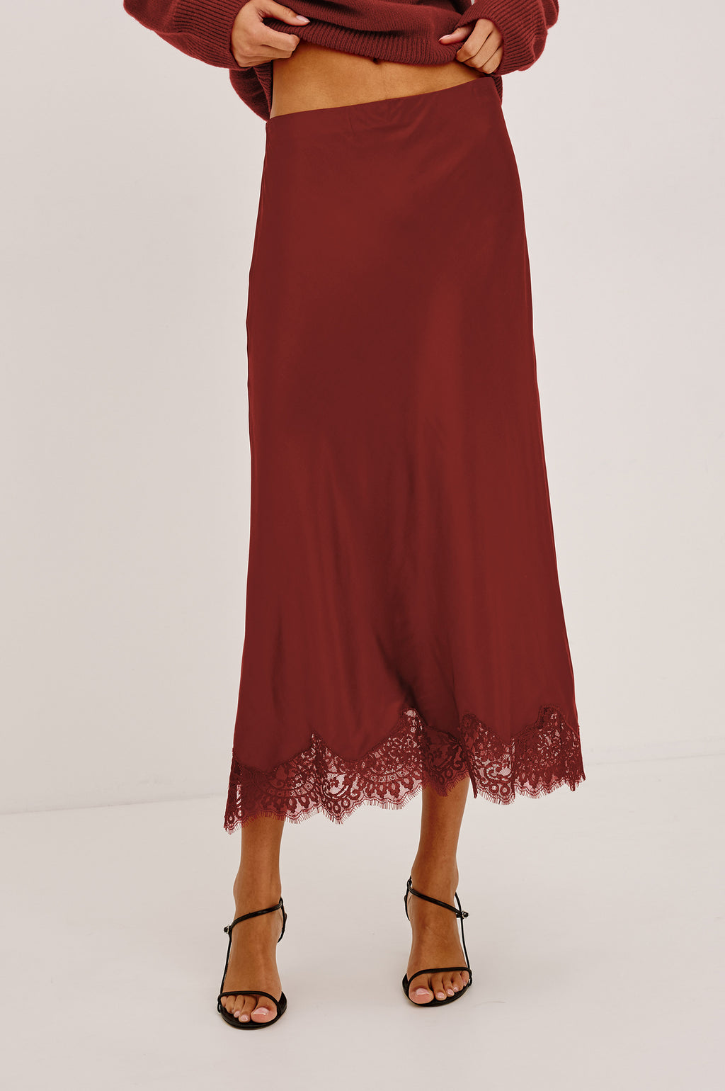 Rails Ebony Skirt in Crimson