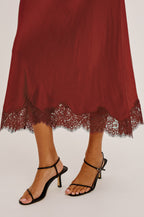 Rails Ebony Skirt in Crimson