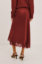Rails Ebony Skirt in Crimson