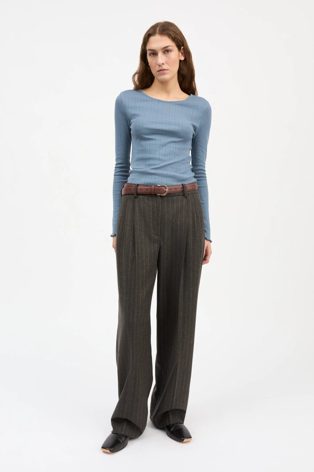 Skall Edie Blouse In Faded Blue
