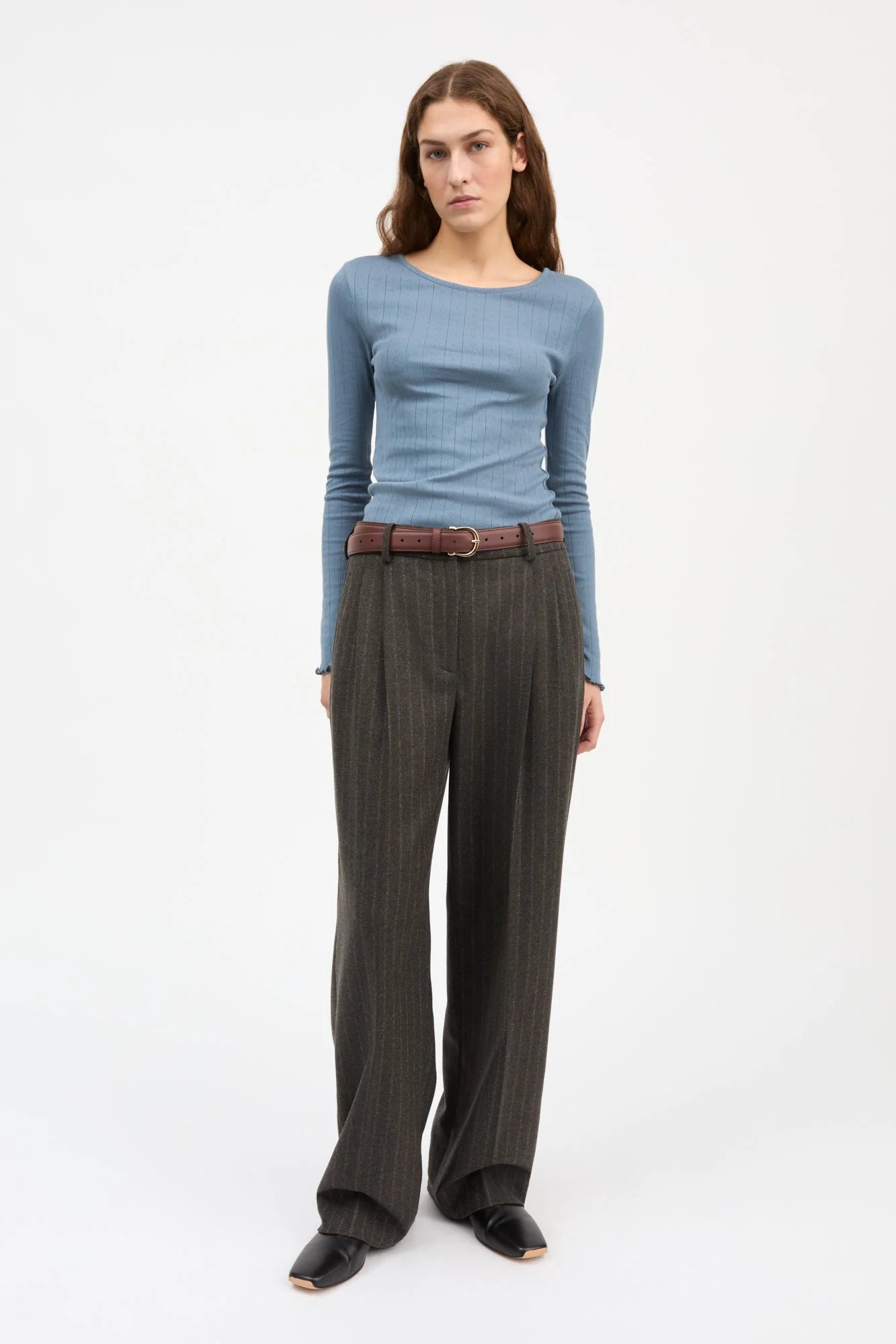Skall Edie Blouse In Faded Blue