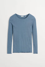 Skall Edie Blouse In Faded Blue