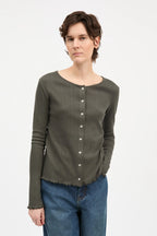 Skall Edie Cardigan in Dark Green