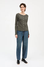 Skall Edie Cardigan in Dark Green