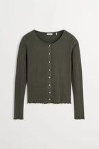 Skall Edie Cardigan in Dark Green