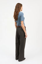 Skall Edie T Neck Tee in Faded Blue