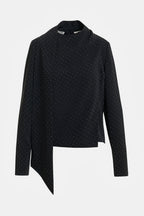 Essentiel Antwerp Kalanchoe Top With Scarf in Black