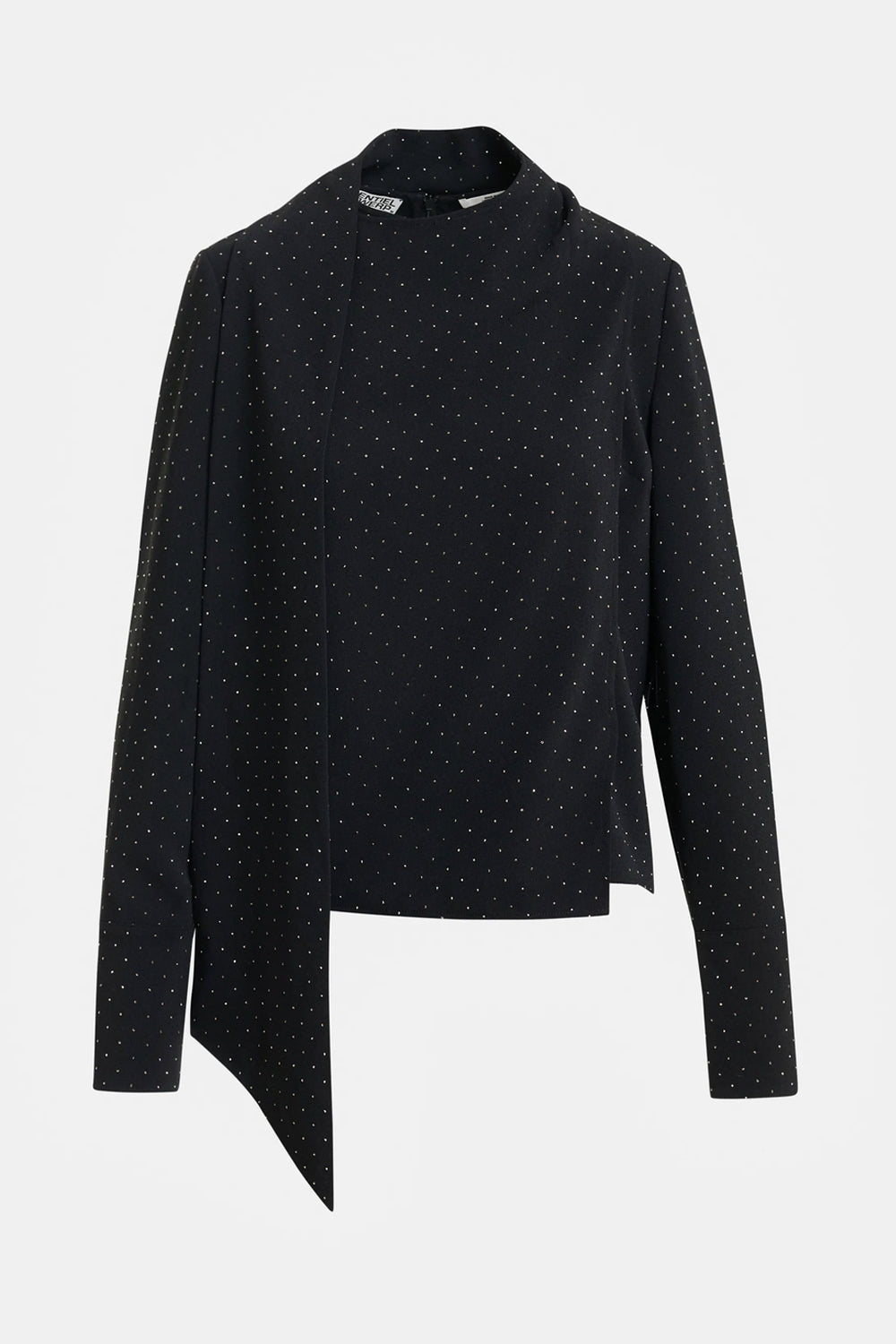 Essentiel Antwerp Kalanchoe Top With Scarf in Black